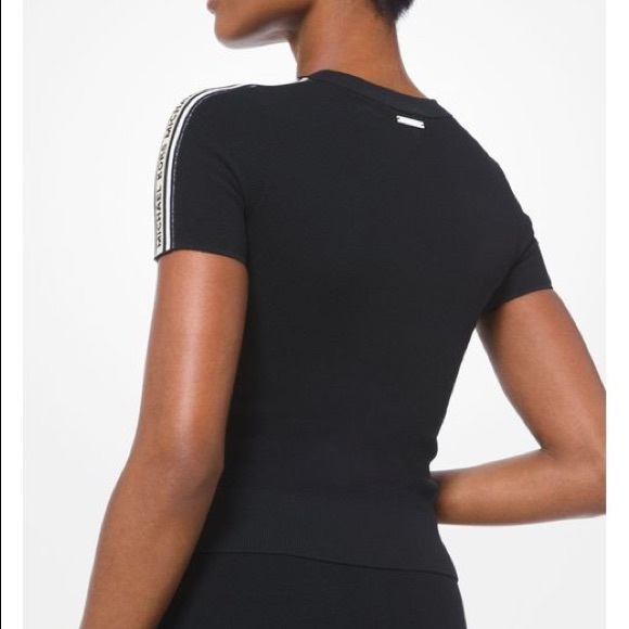 MK Knit Short-Sleeve Sweater - Picture 2 of 5